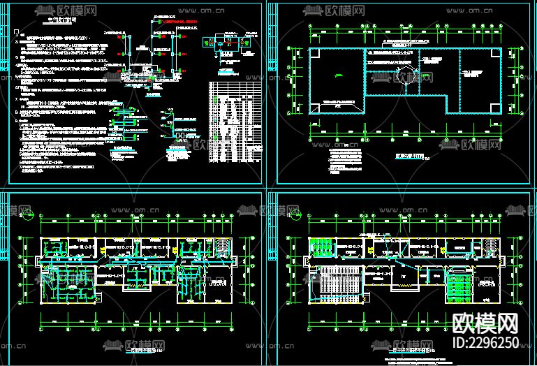 中学教学楼电气CAD施工图下载（渲染图3）