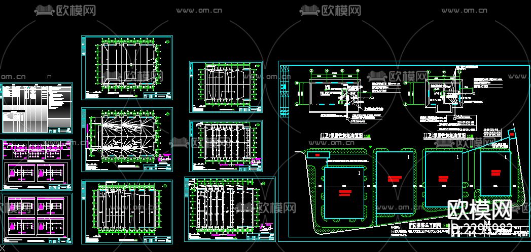 可燃易爆仓库报警系统CAD节点大样下载（渲染图3）