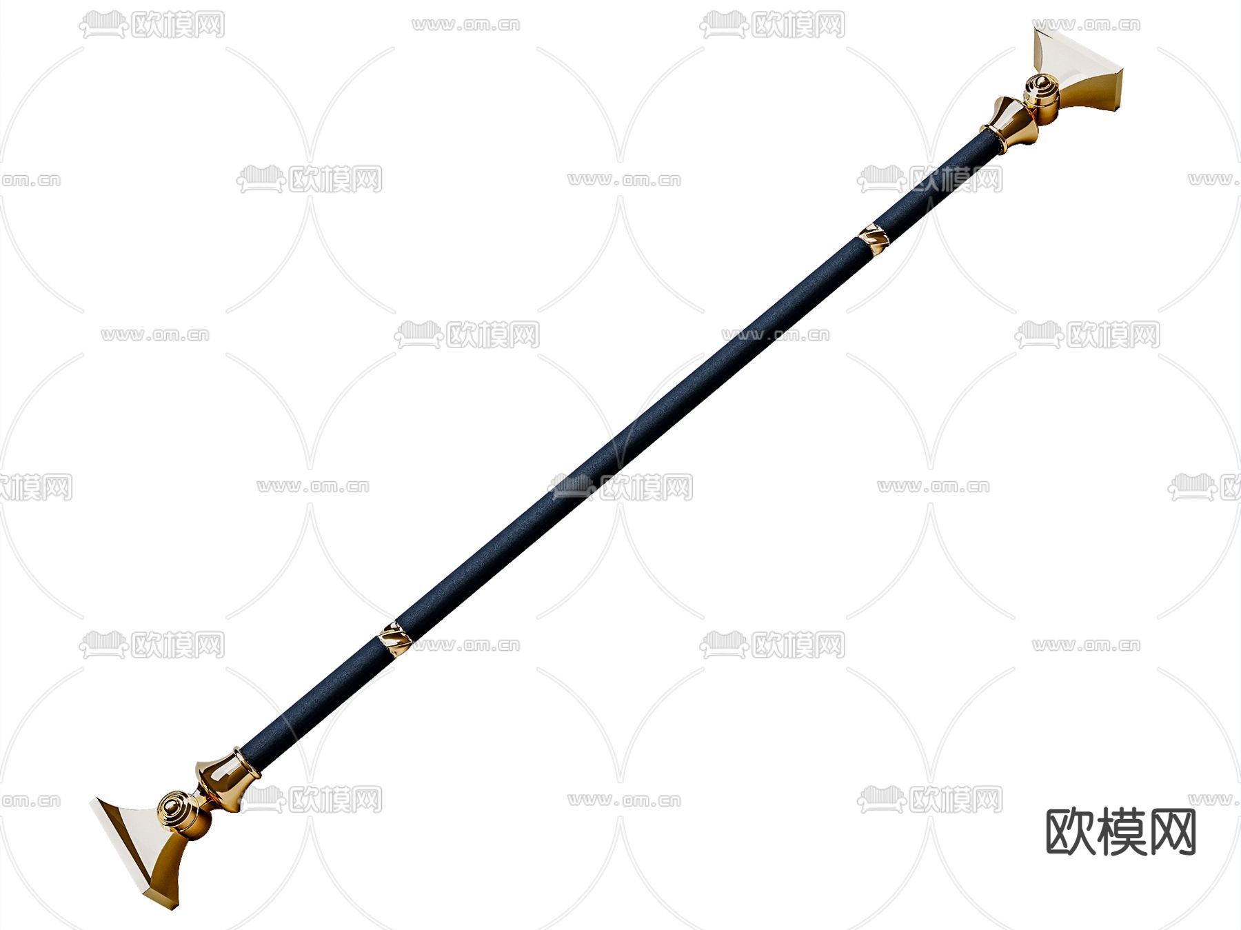 宝梵丽螺旋单杆副免费3d模型下载（渲染图2）