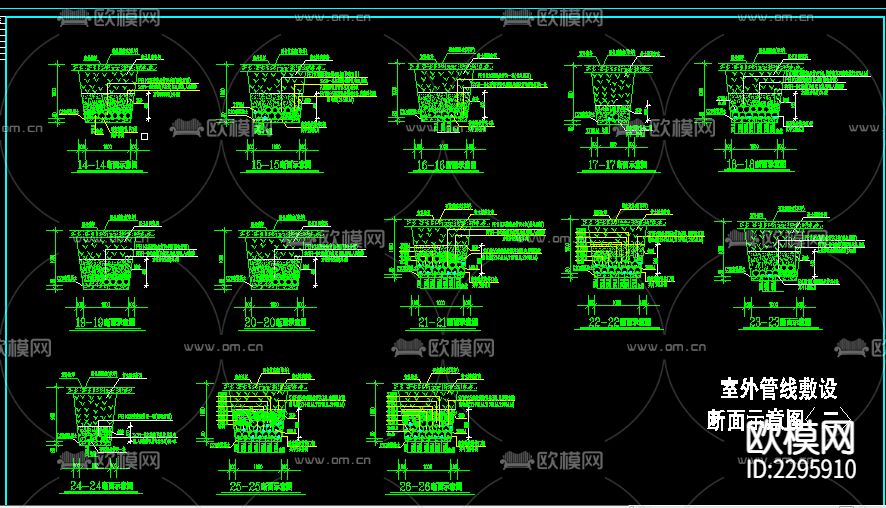 某小区电气CAD施工图下载（渲染图1）