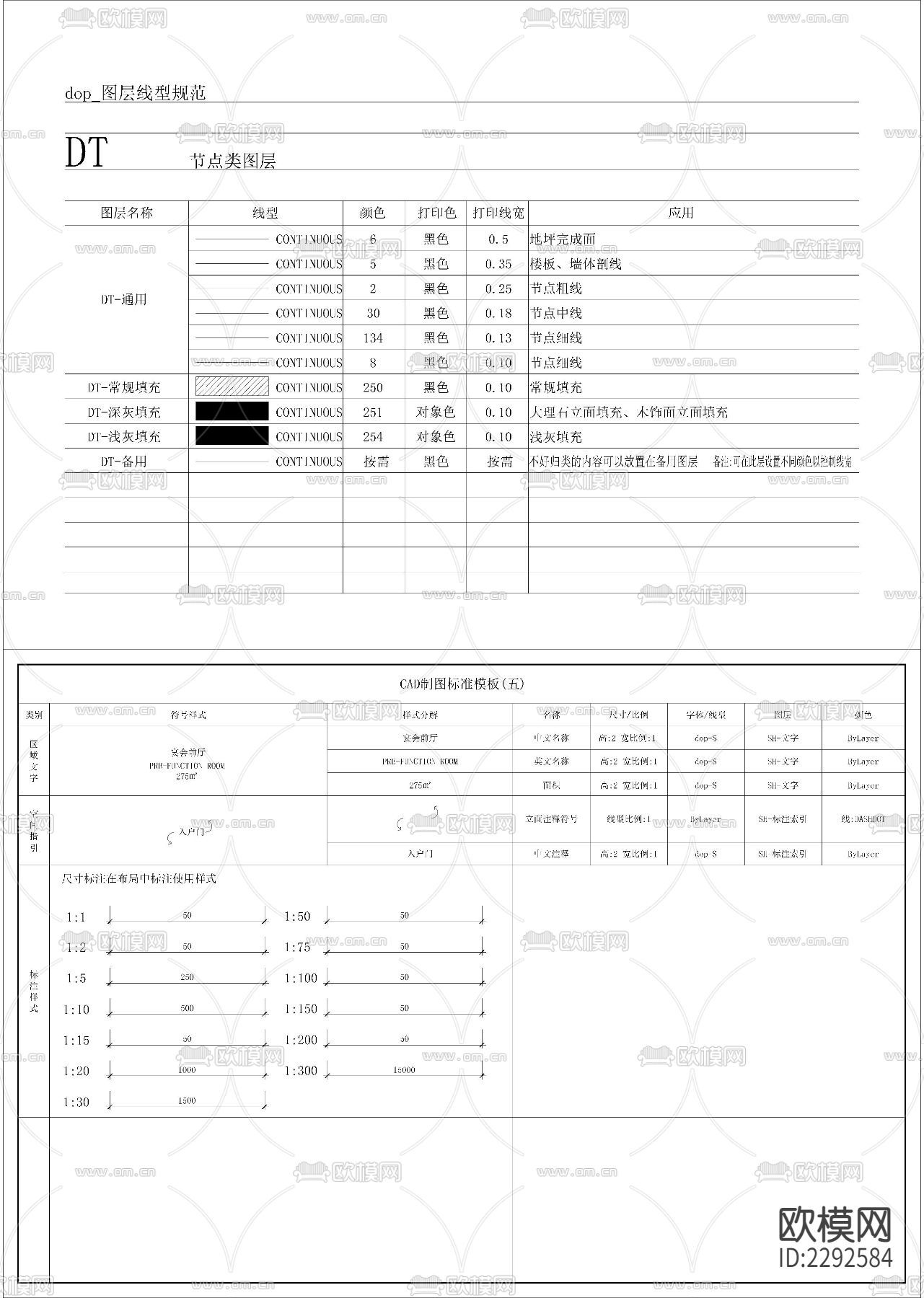施工图图例规范cad施工图下载（渲染图3）