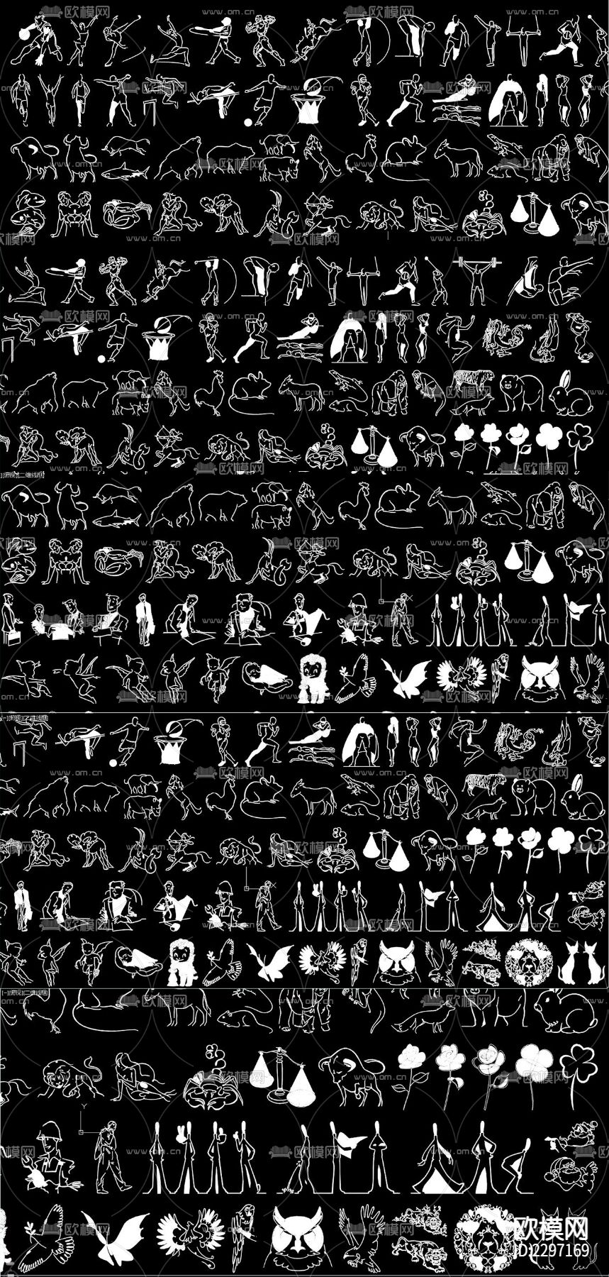 人物CAD图库下载（渲染图7）