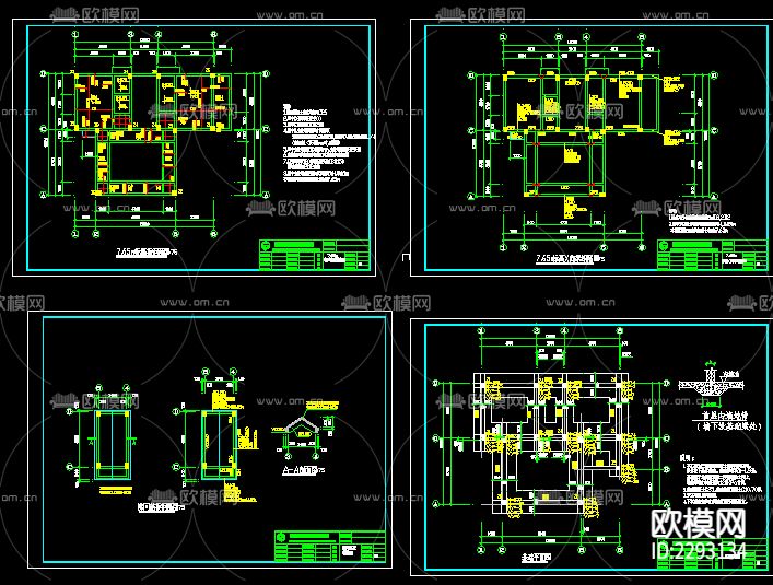 新农村住宅cad施工图下载（渲染图5）
