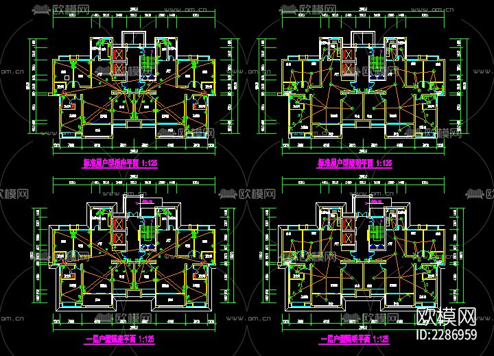 25层住宅的全套cad施工图下载（渲染图6）
