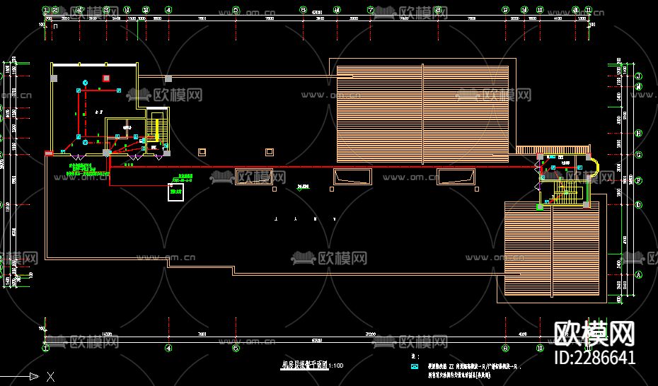 十二层公寓电气CAD施工图下载（渲染图8）