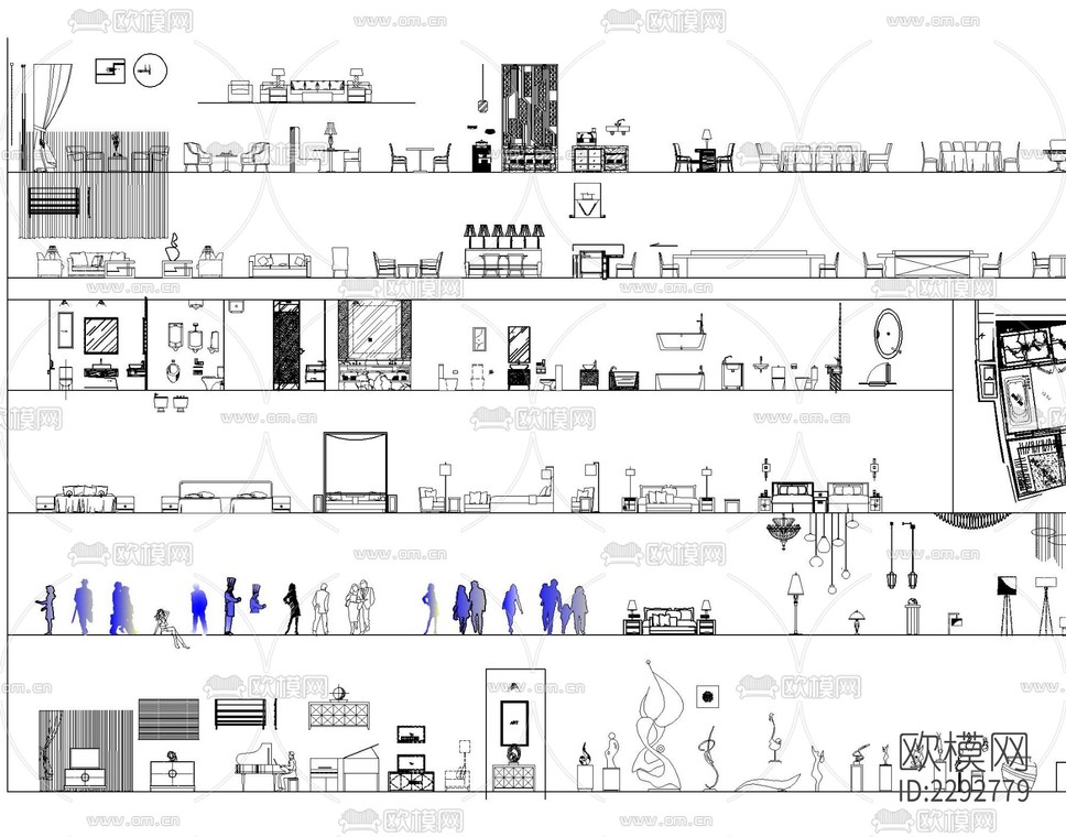 家具cad图库-免费3dmax模型库-欧模网