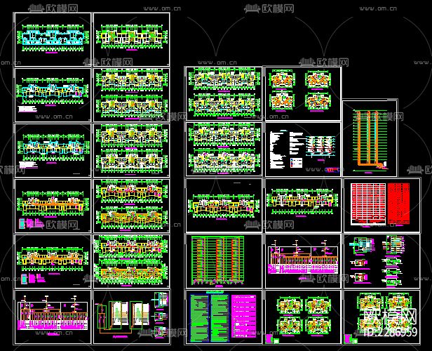 25层住宅的全套cad施工图下载（渲染图4）
