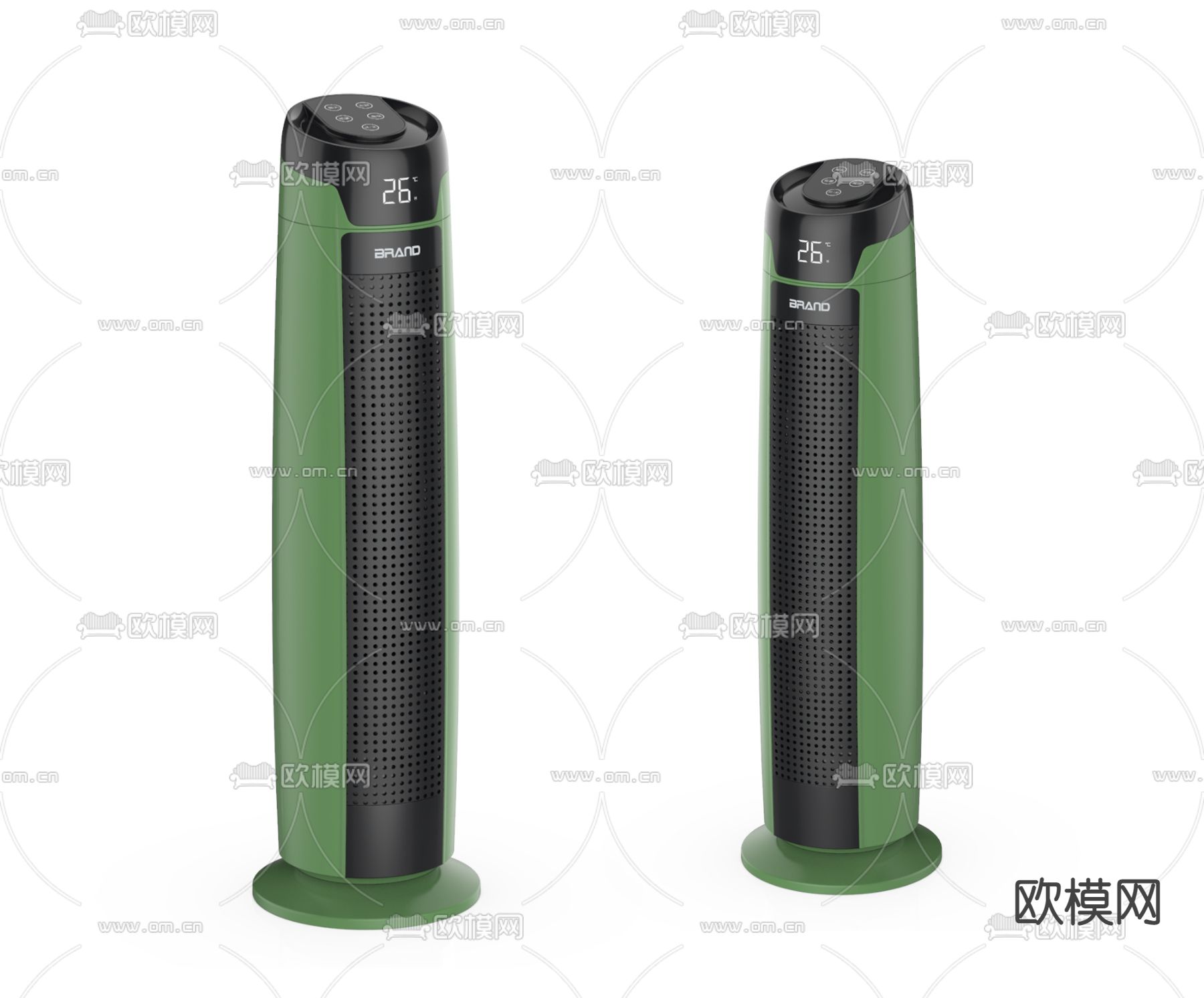 塔式取暖器3d模型下载