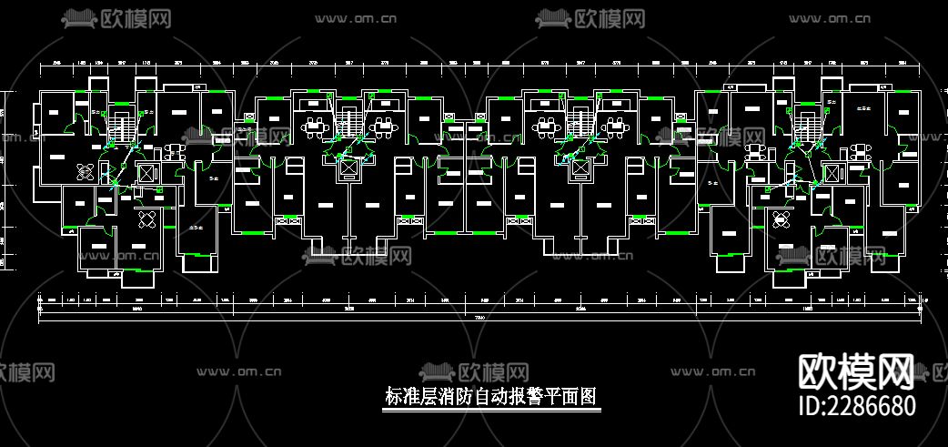 小区电气设计CAD施工图下载（渲染图6）