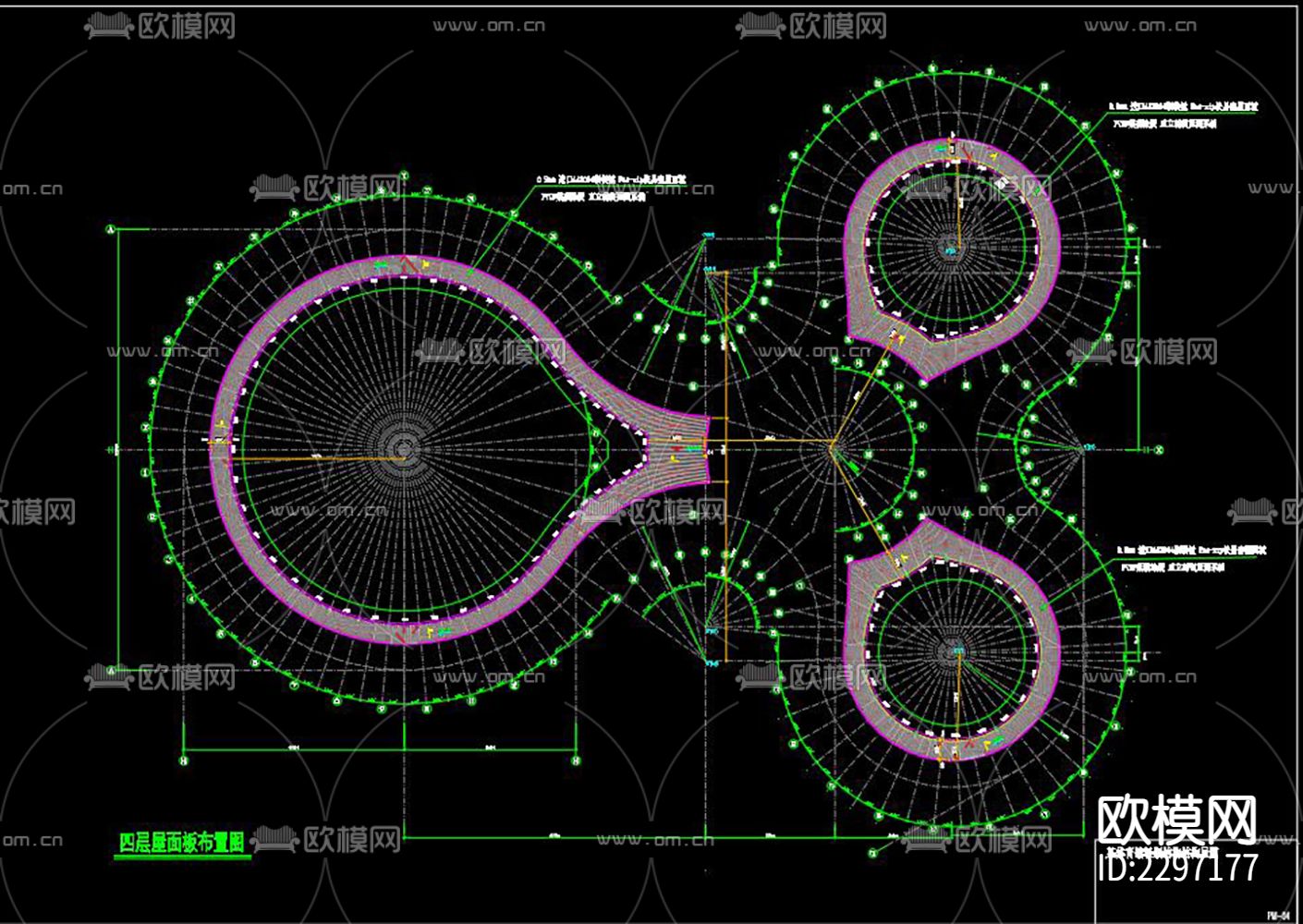 体育馆CAD施工图下载（渲染图5）