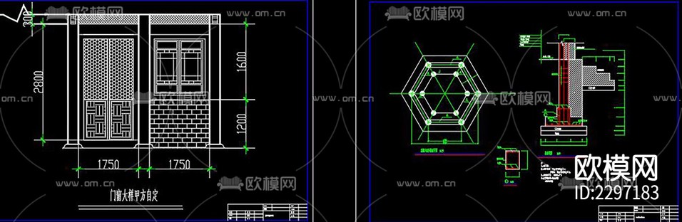 鐘鼓樓CAD圖紙下載(渲染圖6)