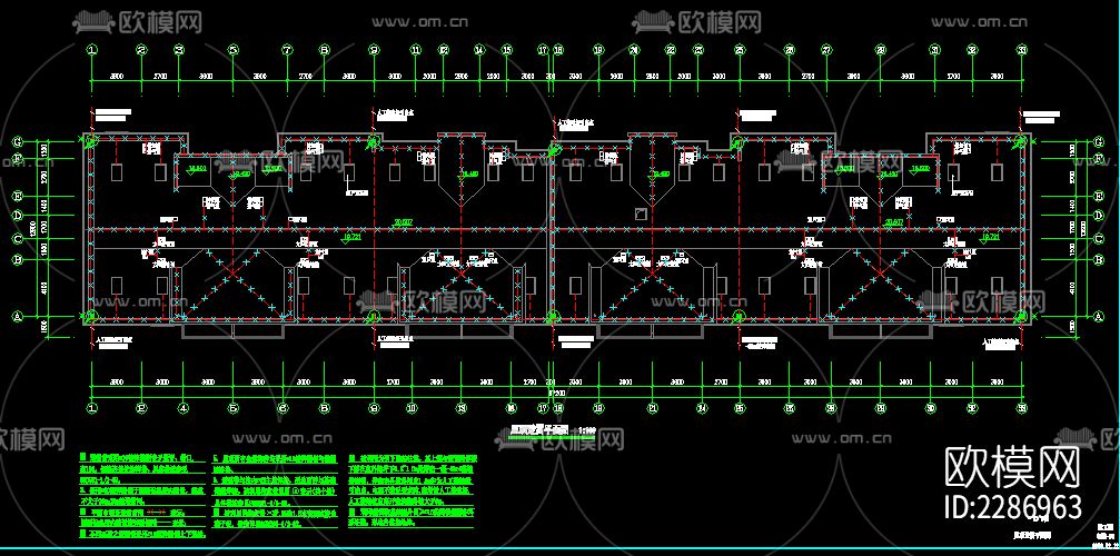 底层住宅给电气cad施工图下载（渲染图6）