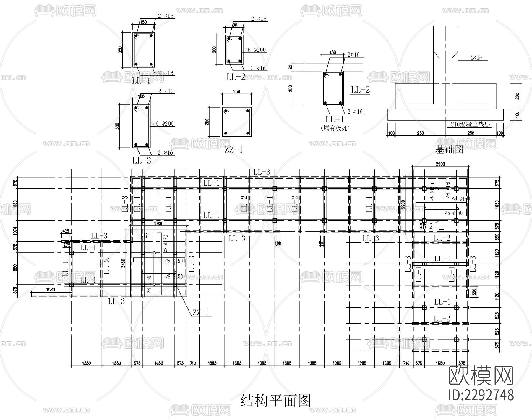园林水景喷泉水池跌水瀑布园桥节点大样下载（渲染图10）