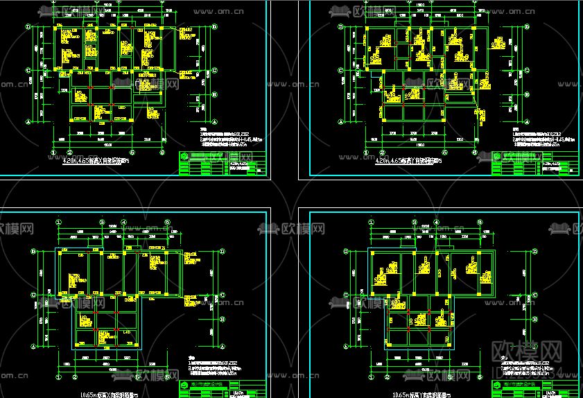 新农村住宅cad施工图下载（渲染图4）