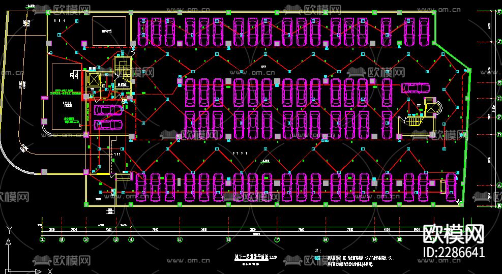 十二层公寓电气CAD施工图下载（渲染图2）