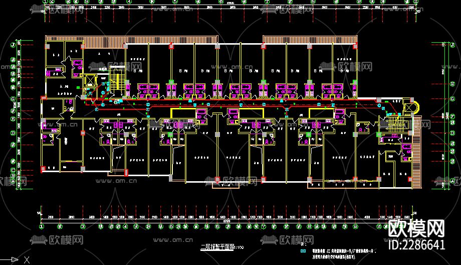 十二层公寓电气CAD施工图下载（渲染图3）