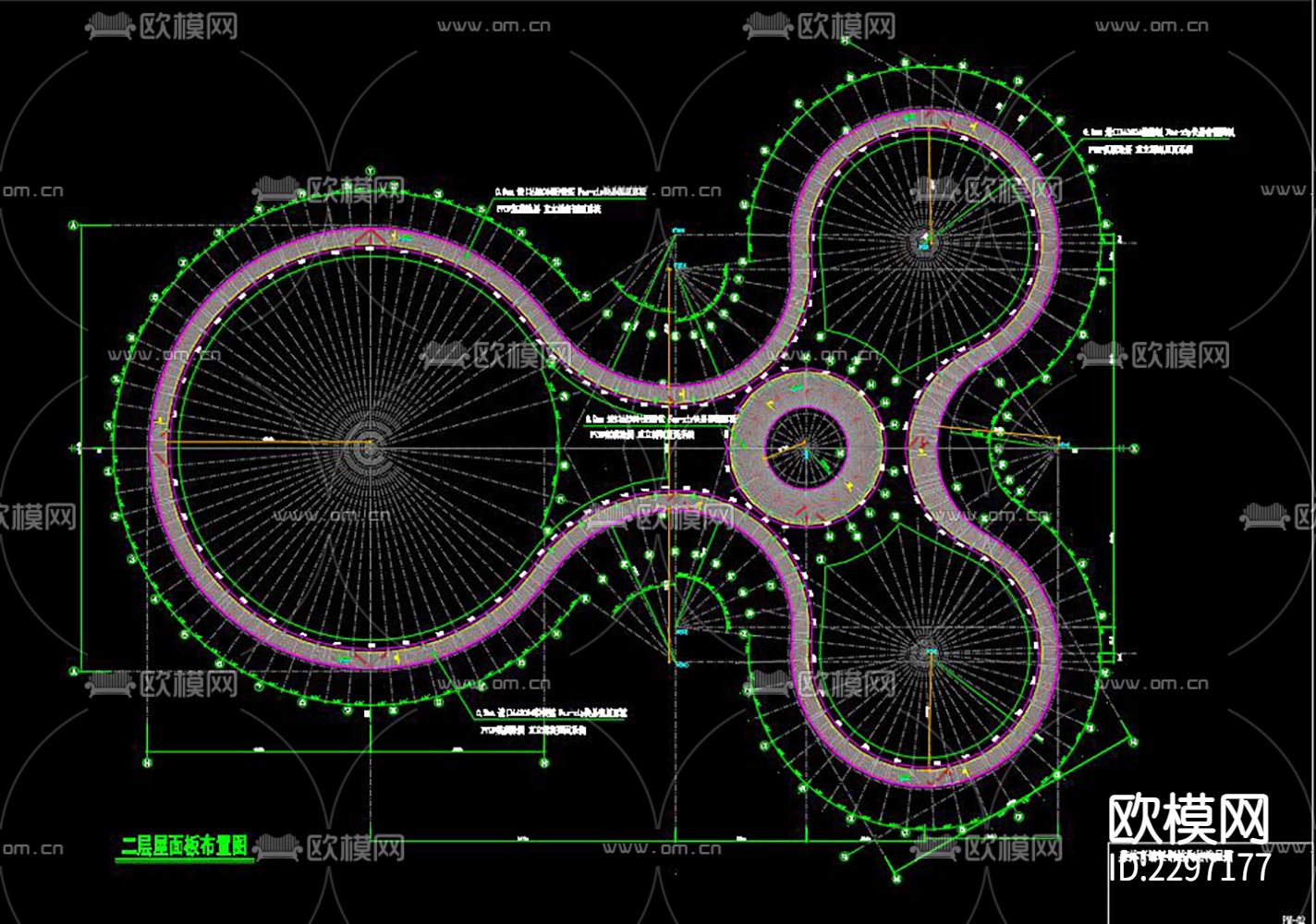 体育馆CAD施工图下载（渲染图6）