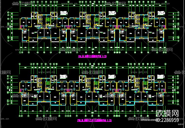 25层住宅的全套cad施工图下载（渲染图1）