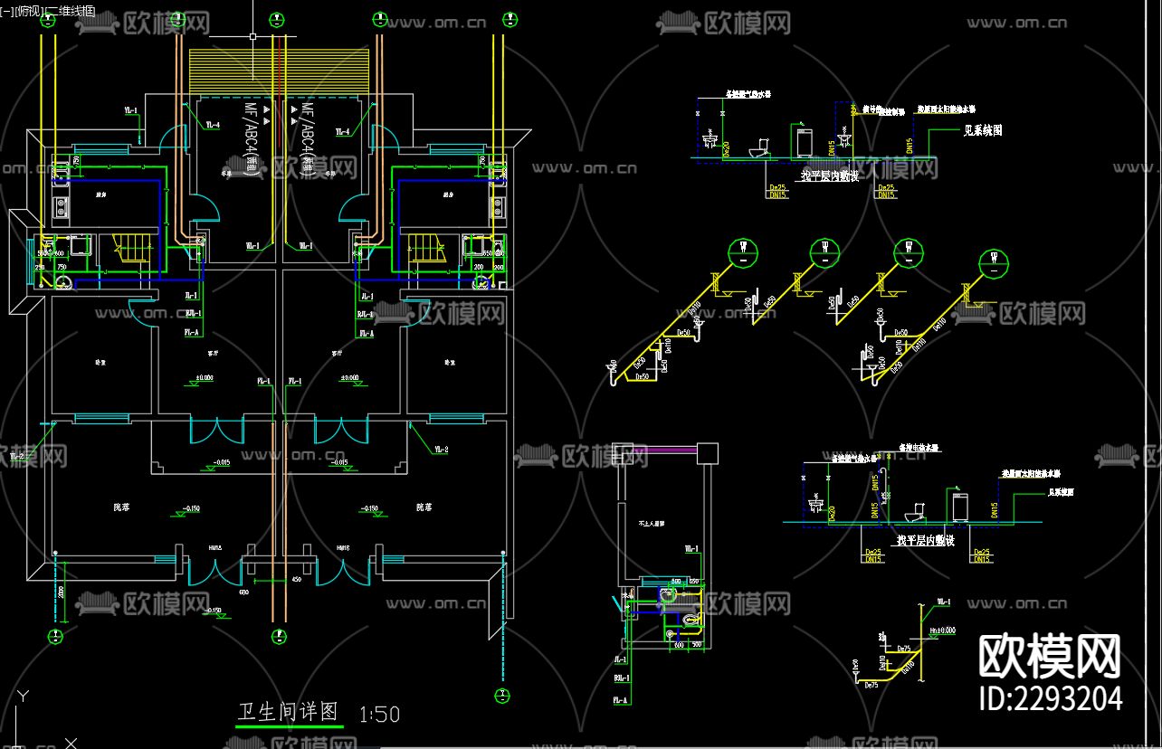 上塘荆芋花乡小区CAD施工图下载（渲染图4）