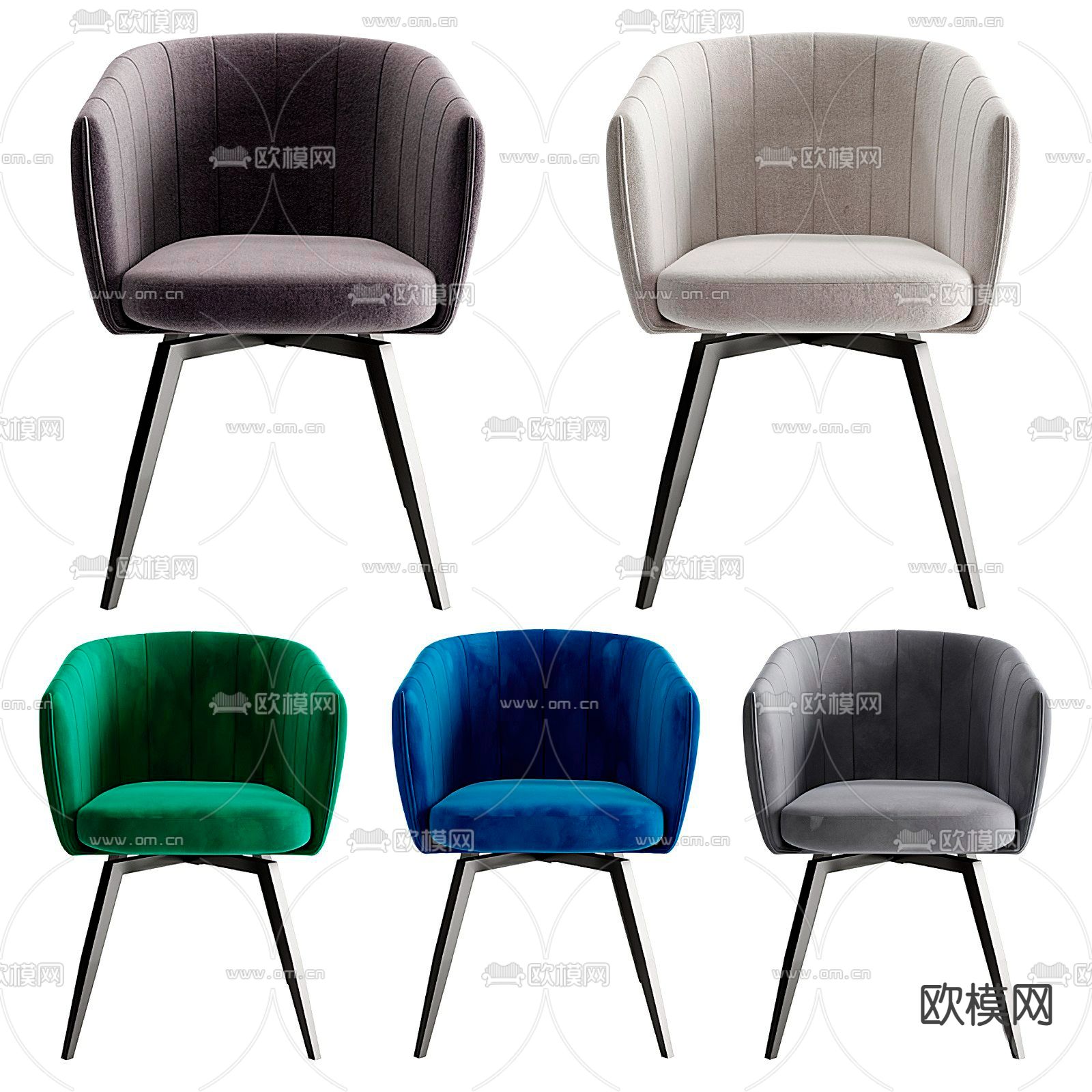 pertica 单人椅子 餐椅3d模型下载（渲染图1）