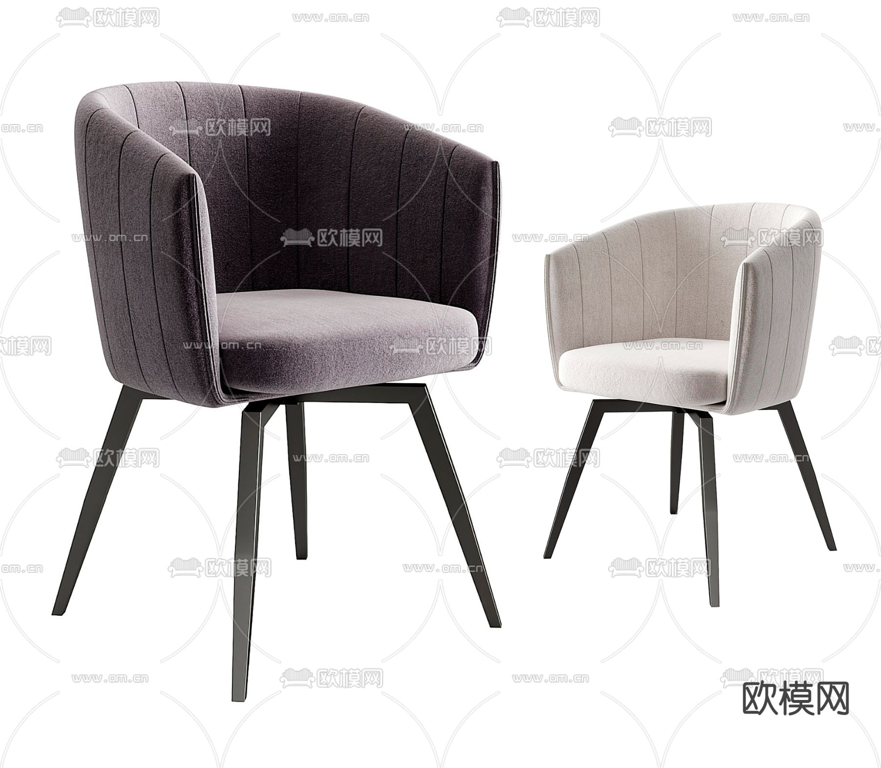 pertica 单人椅子 餐椅3d模型下载（渲染图2）