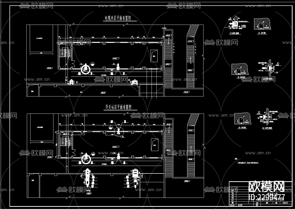 水电站暖通CAD施工图下载（渲染图2）