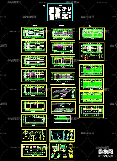 综合楼水暖消防CAD施工图纸下载（渲染图3）