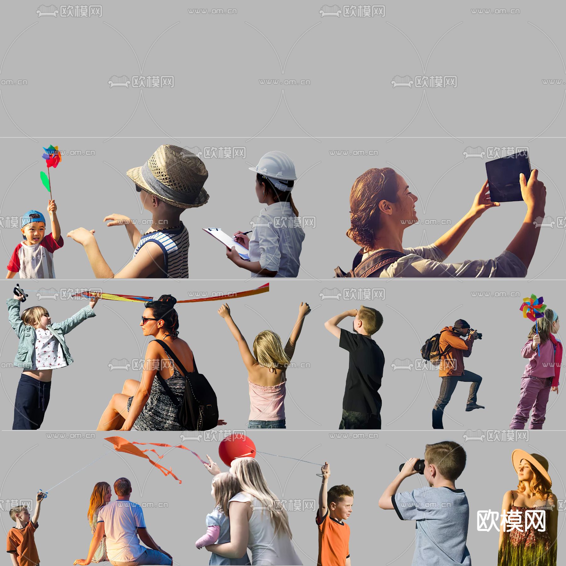 儿童 人物 坐姿人物psd下载