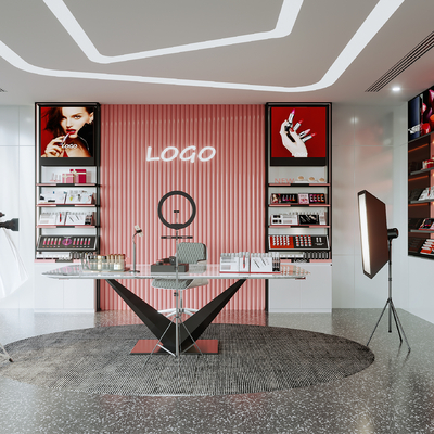  现代直播间su模型 