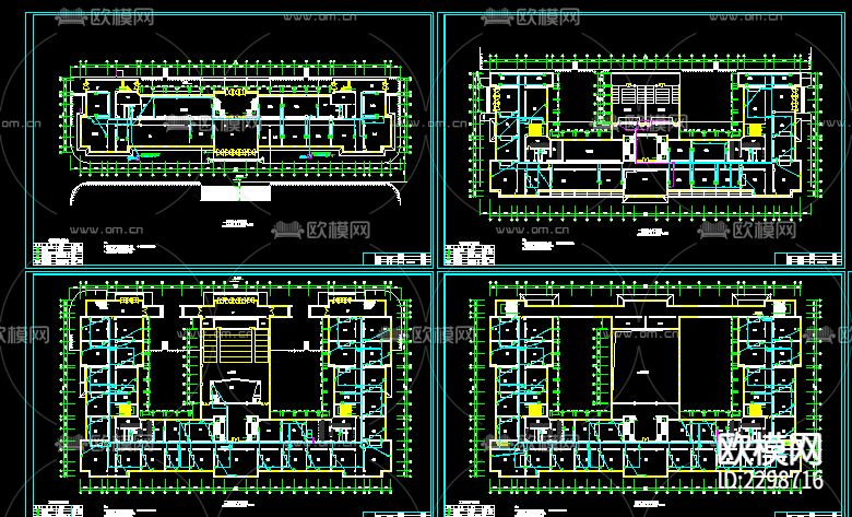 教学楼电气全套CAD施工图下载（渲染图4）