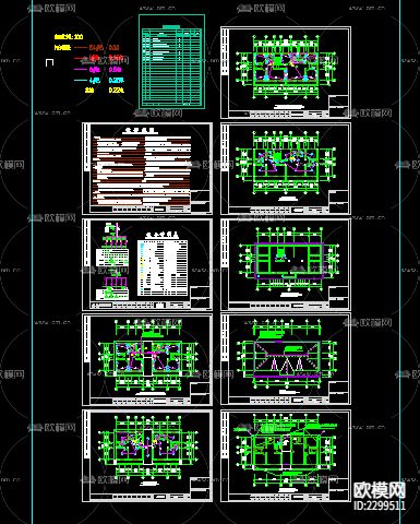 别墅cad施工图下载（渲染图6）