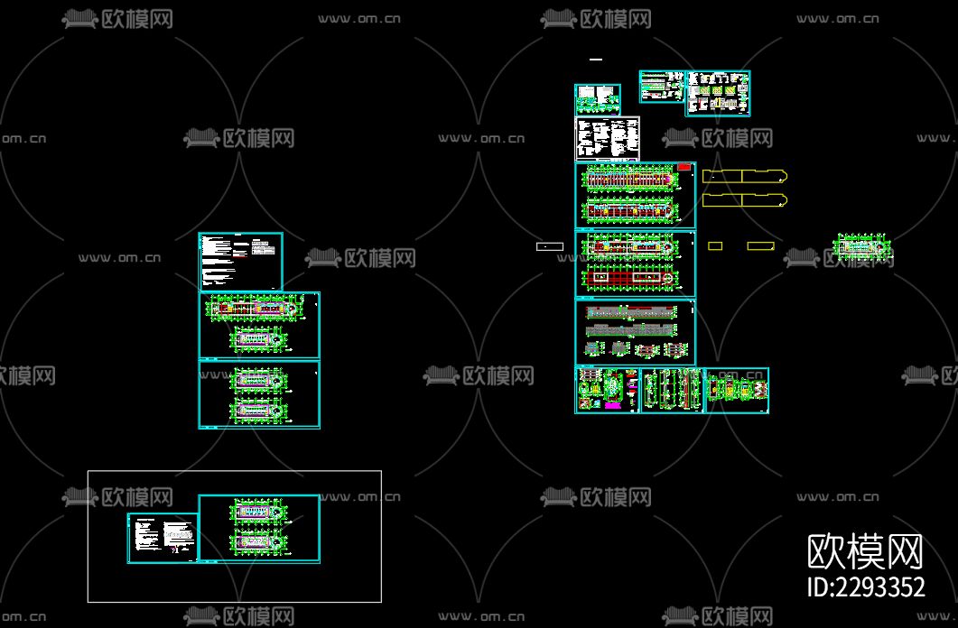 培训室内装修工程报消防cad施工图下载（渲染图1）