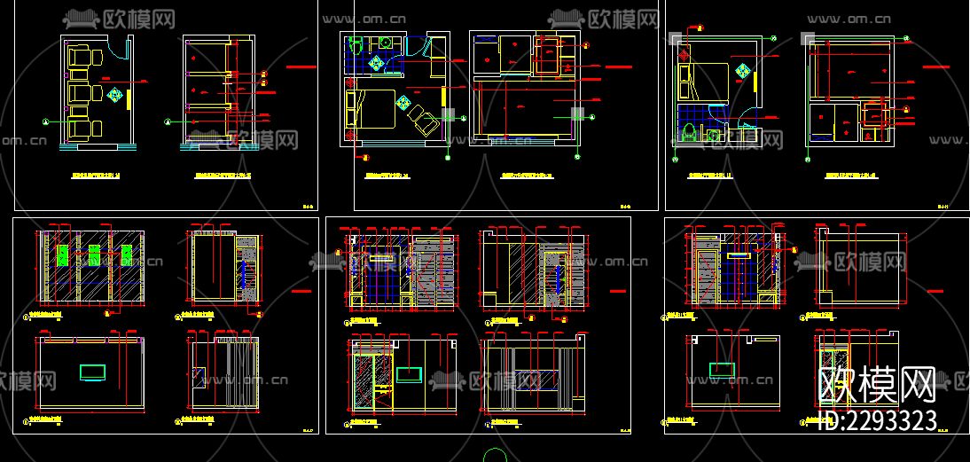桑拿洗浴中心装修cad施工图下载（渲染图4）