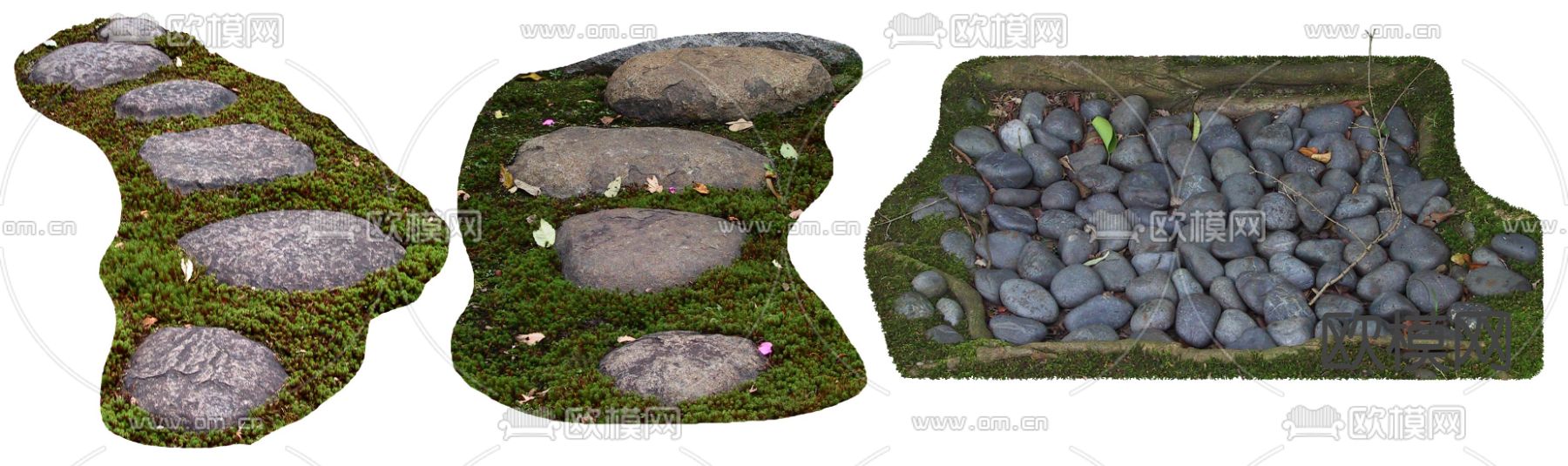 铺路石 鹅卵石路psd下载