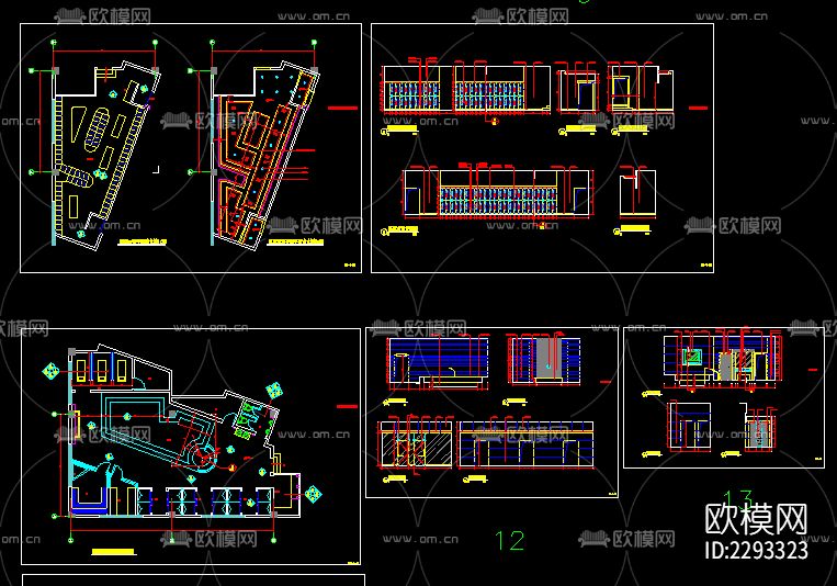 桑拿洗浴中心装修cad施工图下载（渲染图3）