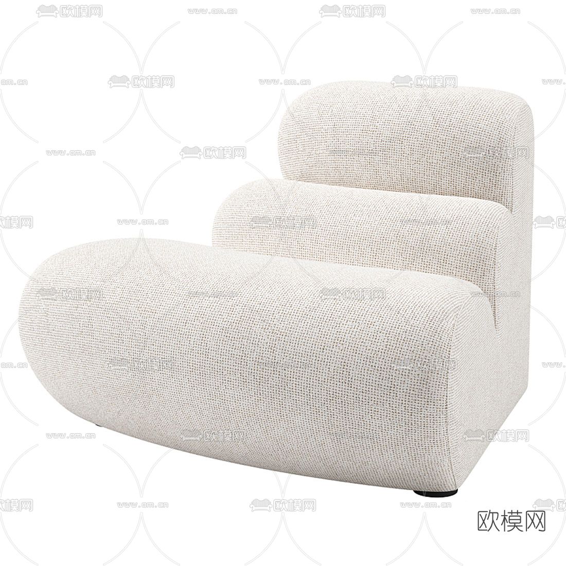 B&B italia 异形沙发 弧形沙发3d模型下载（渲染图3）