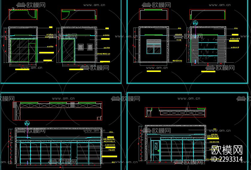 写字楼水电cad施工图下载（渲染图6）