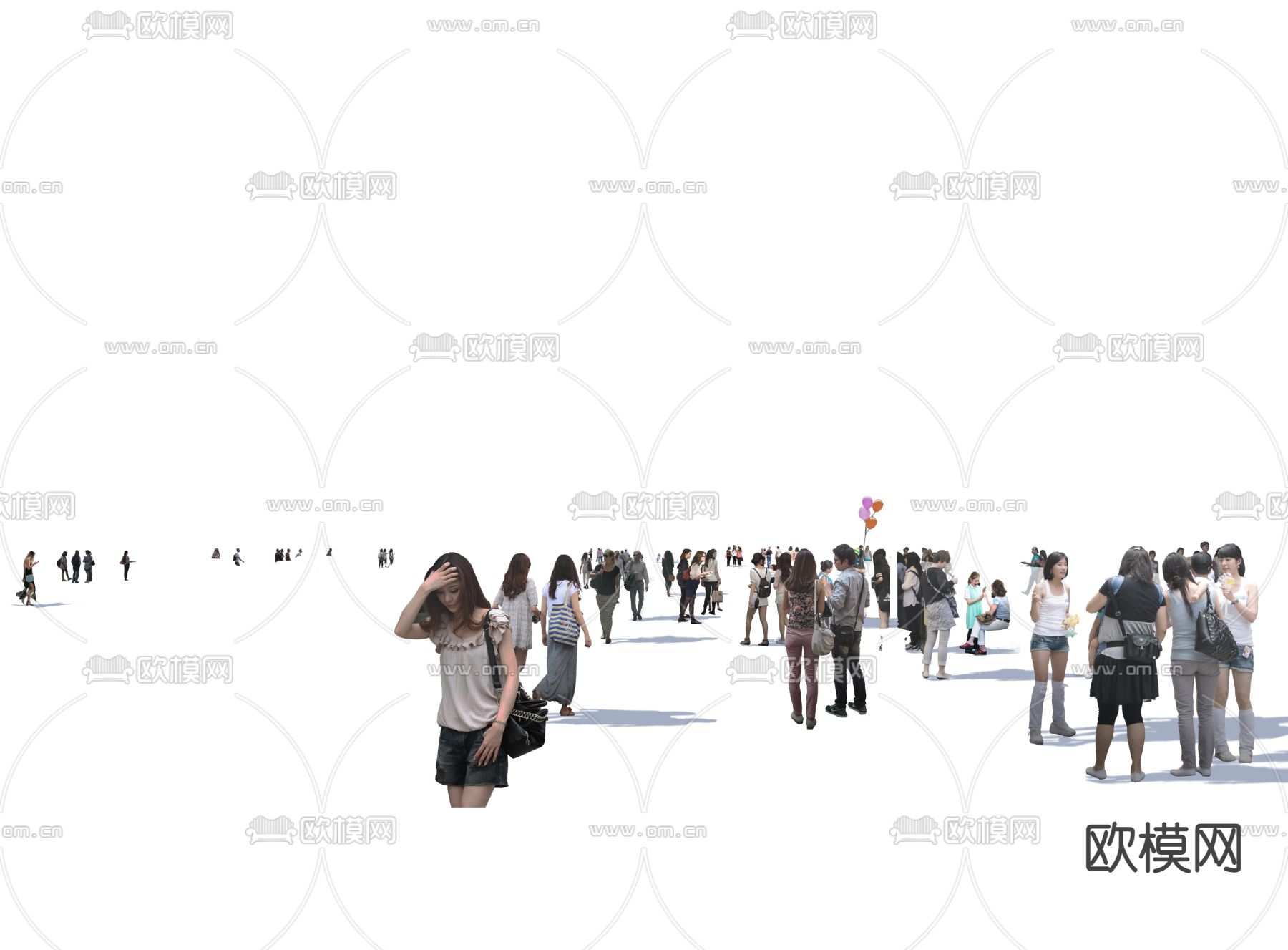 人物 行人psd下载_ID12127998_3dmax免费模型-欧模网