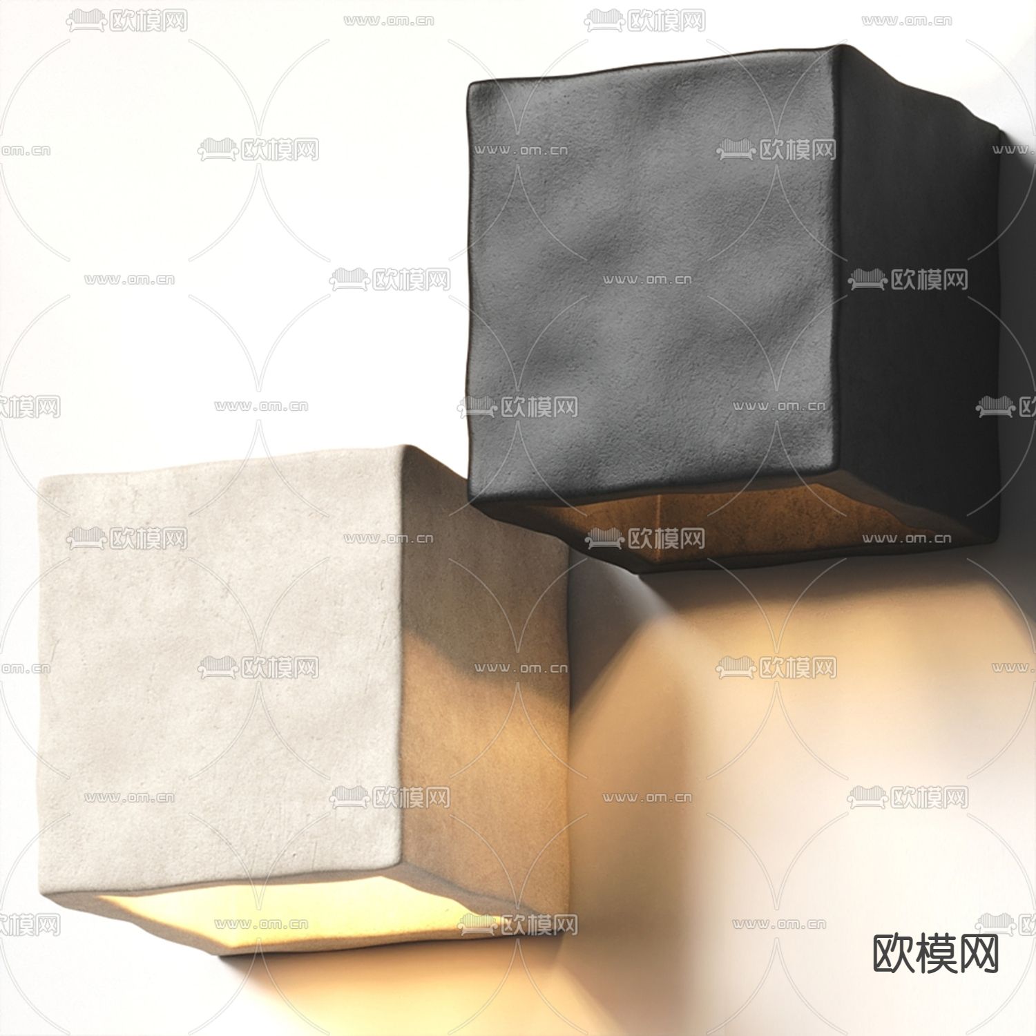 侘寂户外壁灯3d模型下载