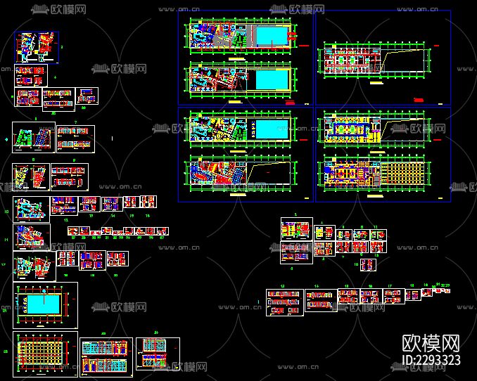 桑拿洗浴中心装修cad施工图下载（渲染图1）