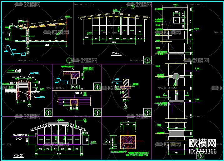 高层住宅建筑外观室内平面规划cad施工图下载（渲染图3）