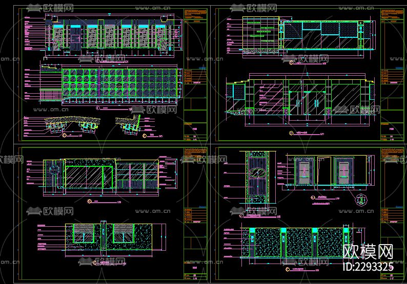 洗浴按摩装修电气cad施工图下载（渲染图3）