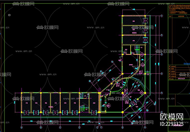 洗浴按摩装修电气cad施工图下载（渲染图4）