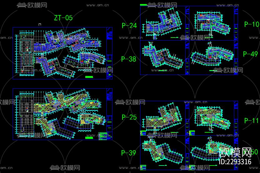 阿里巴巴总部大楼cad施工图下载（渲染图3）