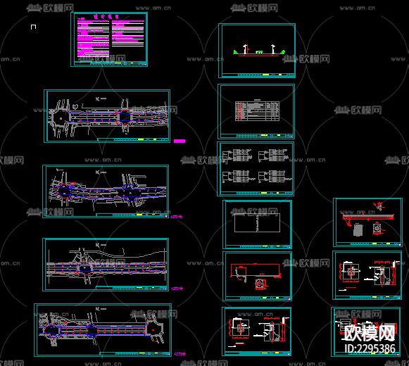 路灯电气CAD施工图下载