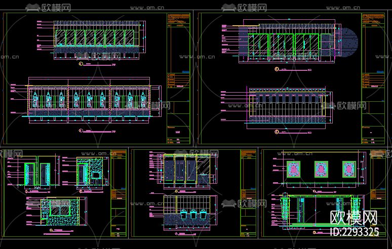 洗浴按摩装修电气cad施工图下载（渲染图5）