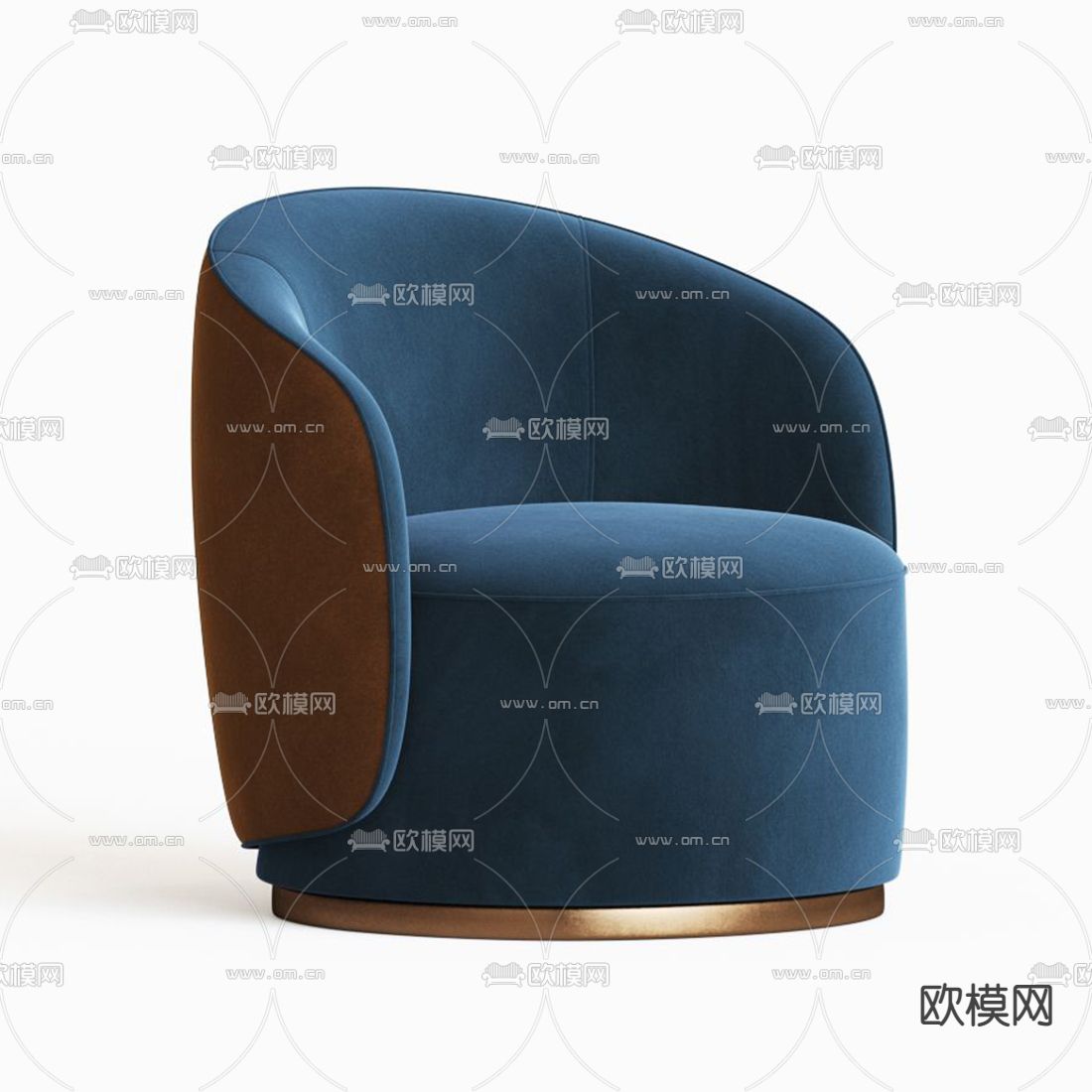 FENDI 布艺单人沙发 休闲沙发3d模型下载（渲染图2）