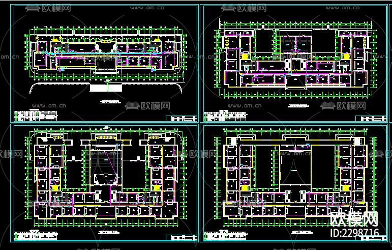 教学楼电气全套CAD施工图下载（渲染图3）