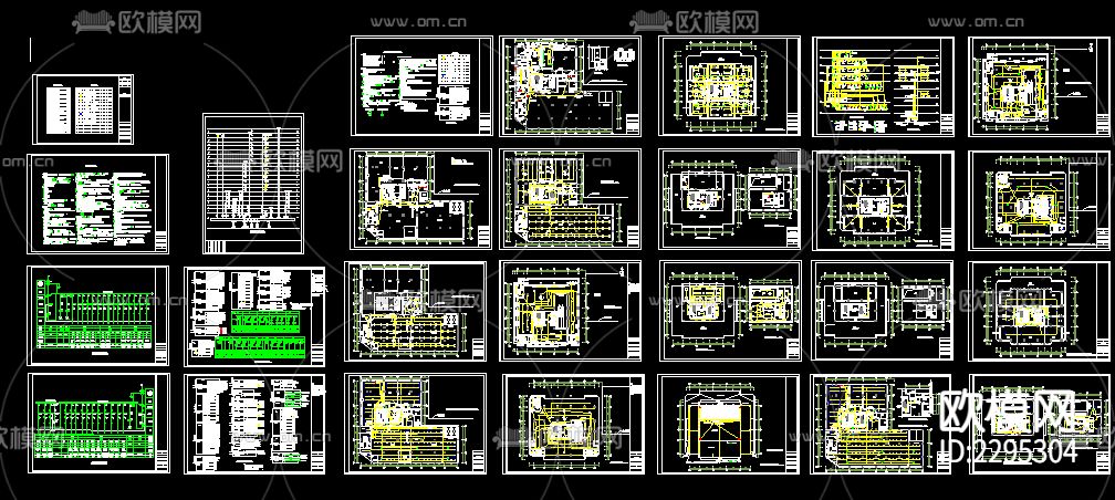 20层办公楼电气CAD施工图下载