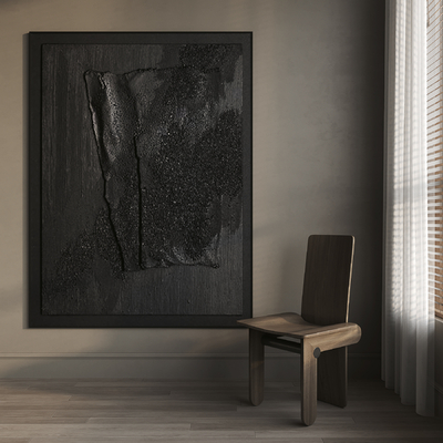 侘寂风装饰画 挂画 抽象画su模型